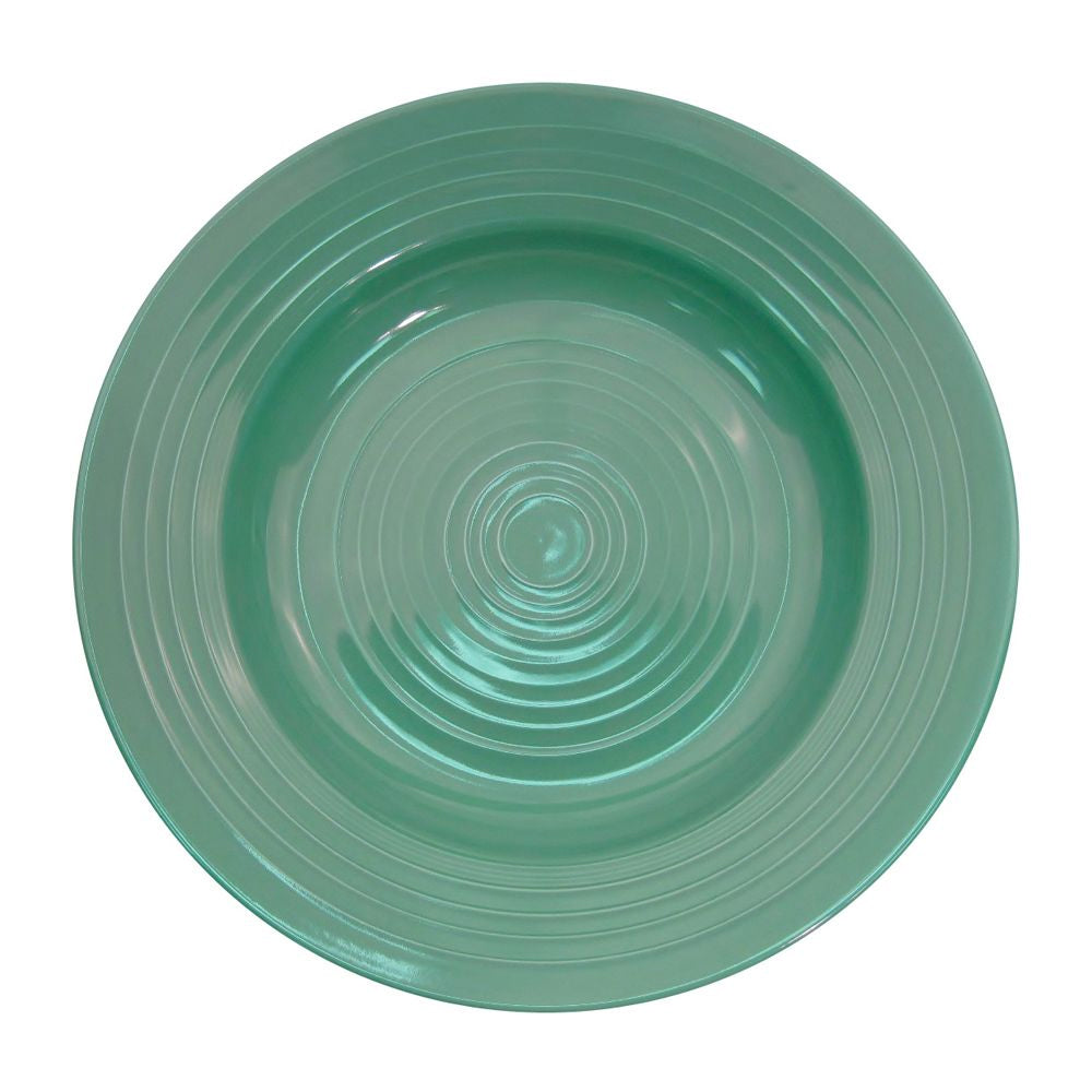 Color Tango， Pasta Bowl 22 Oz. 12Dia. X 1-7/8H， Porcelain， Green