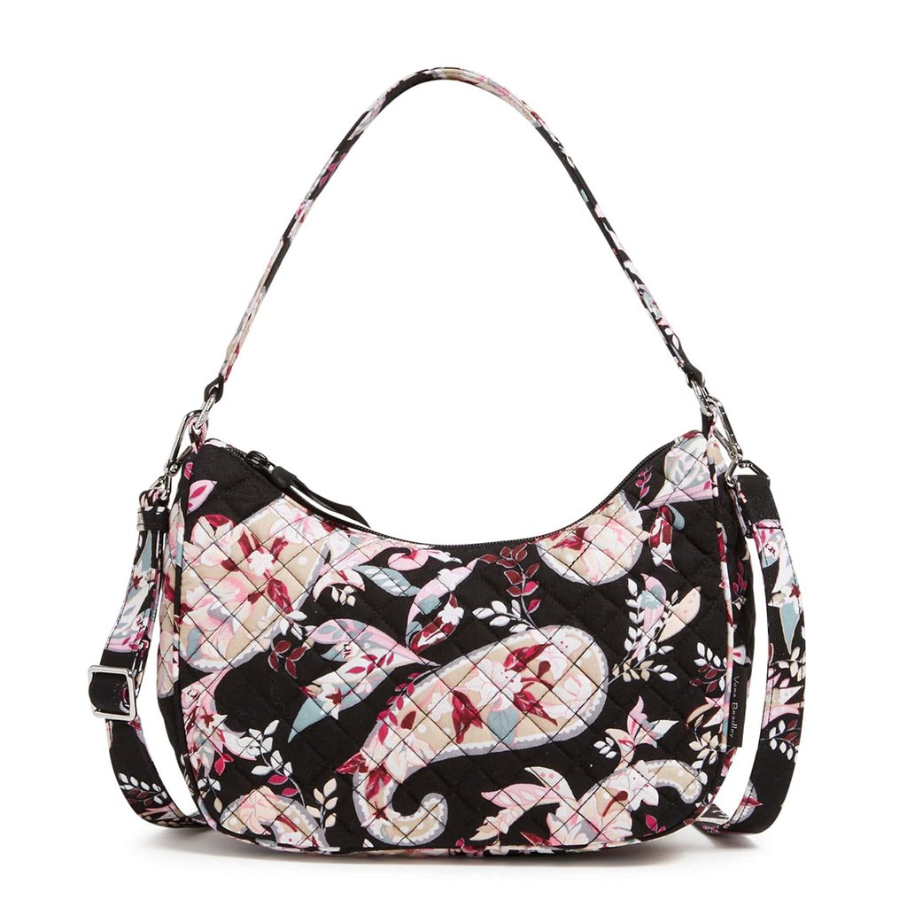 Vera Bradley  Frannie Crescent Crossbody Bag in Botanical Paisley