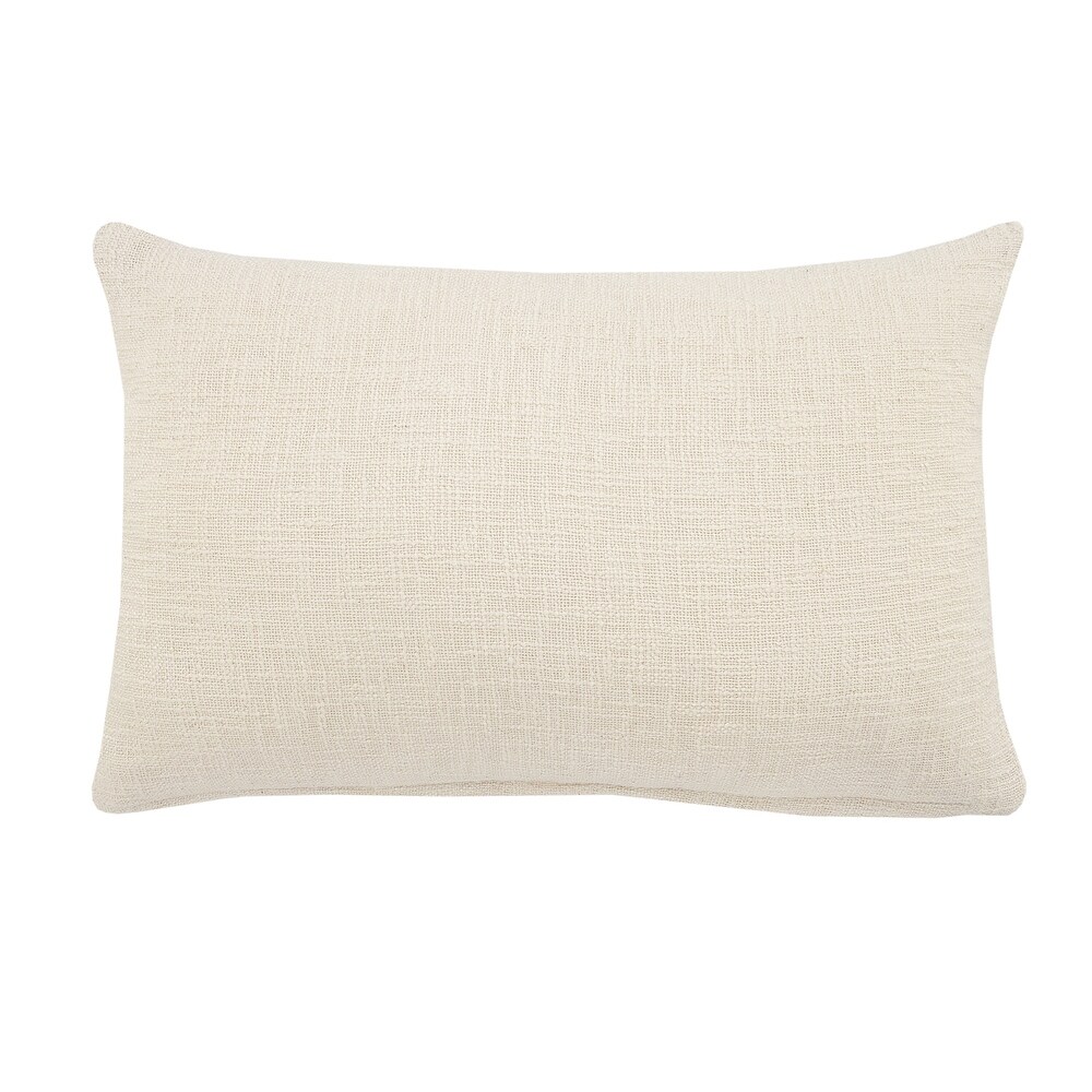 Solid Decorative Diamond Tufted Cotton Throw Pillow