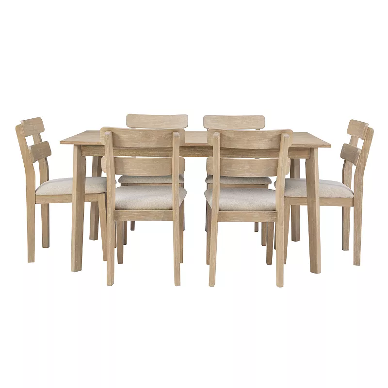 Linon Drury Dining Table and Chairs 7-piece Set