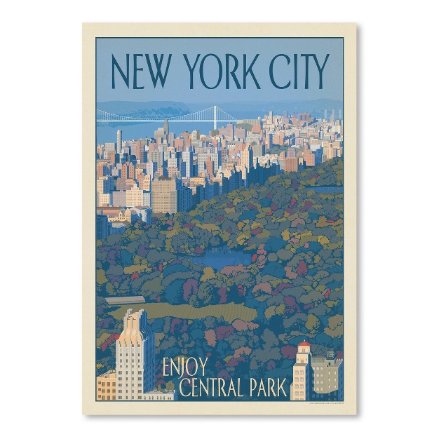 Americanflat Vintage Architecture New York Enjoy Central Park By Anderson Design Group Poster