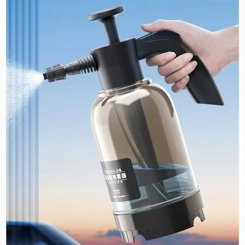 Portable Multi Functional Black/clear Hand Pressure 2l Lance Blaster Car Wash Pump Water Sprayer Foam Sprayer For Car Detailing