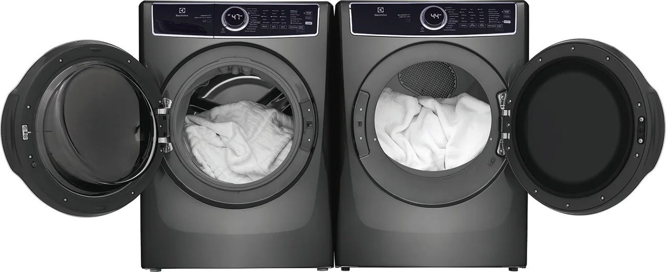 Electrolux 8 Cu. Ft. Titanium Front Load Perfect Steam Electric Dryer With Balanced Dry and Instant Refresh