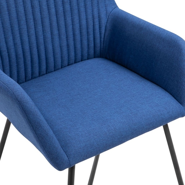 Dining Chairs 2 pcs Blue Fabric