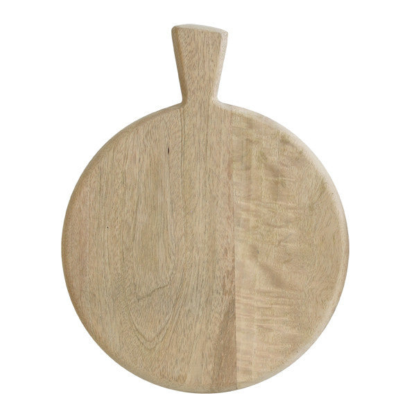 Wooden plate with handle