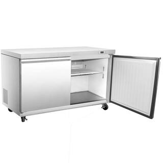 Maxx Cold 48 in W Undercounter 2 Door Freezer 11.1 Cu Ft in Stainless Steel MXSF48UHC