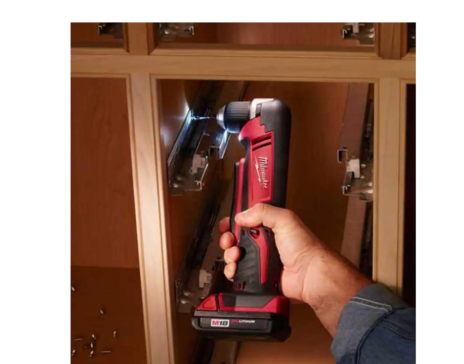 Milwaukee 2615-20 M18 18-Volt Lithium-Ion Cordless 3/8 in. Right-Angle Drill (Tool-Only)