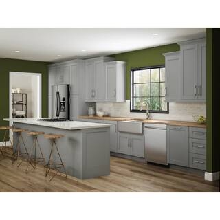 Home Decorators Collection Veiled Gray Shaker Assembled Plywood Stock Matching Kitchen Cabinet Toe Kick 96 in. x 4.5 in. x 0.125 in. MTK8-VG