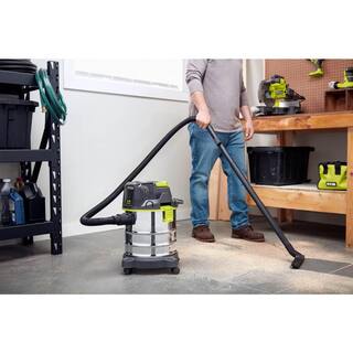 RYOBI ONE+ 18V Cordless 4.75 Gal. WetDry Vacuum Kit with 4.0 Ah Battery and Charger PWV201KN