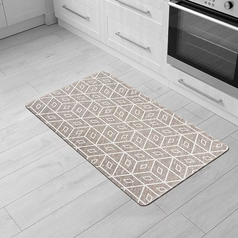 World Rug Gallery Modern Geometric Anti-Fatigue Mat