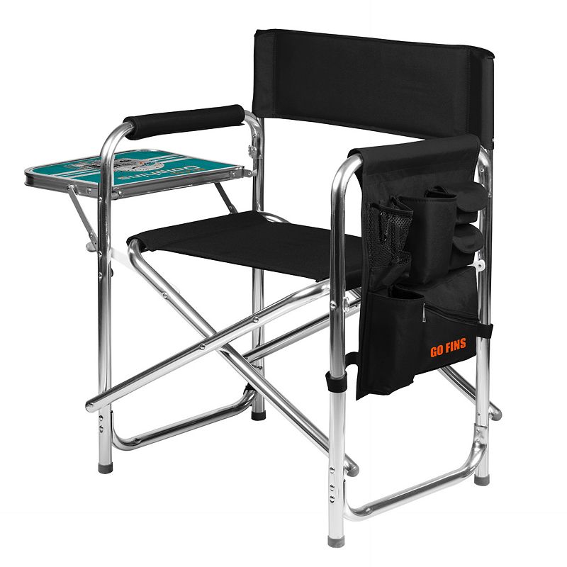 NFL Miami Dolphins Sports Chair with Side Table