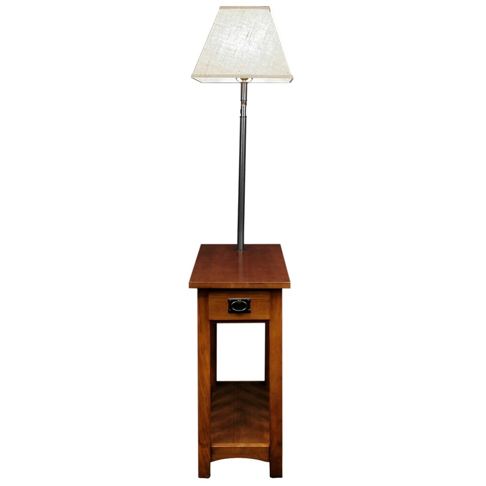 Leick Home Solid Wood Mission Lamp Table