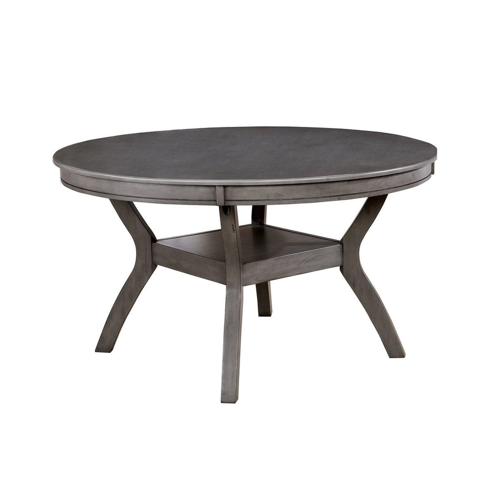 Round Dining Table in Dark Brown and Medium Oak   Round Top