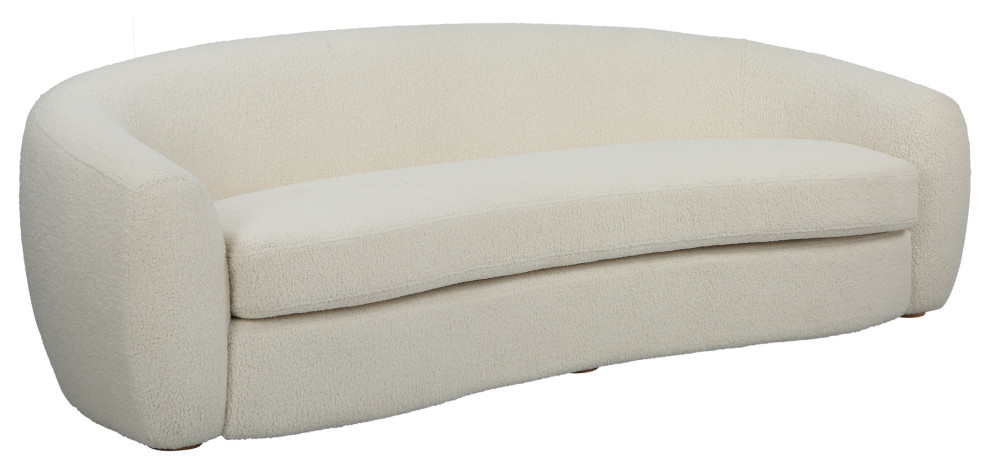 Capra Art Deco White Sofa   Contemporary   Sofas   by Ownax  Houzz