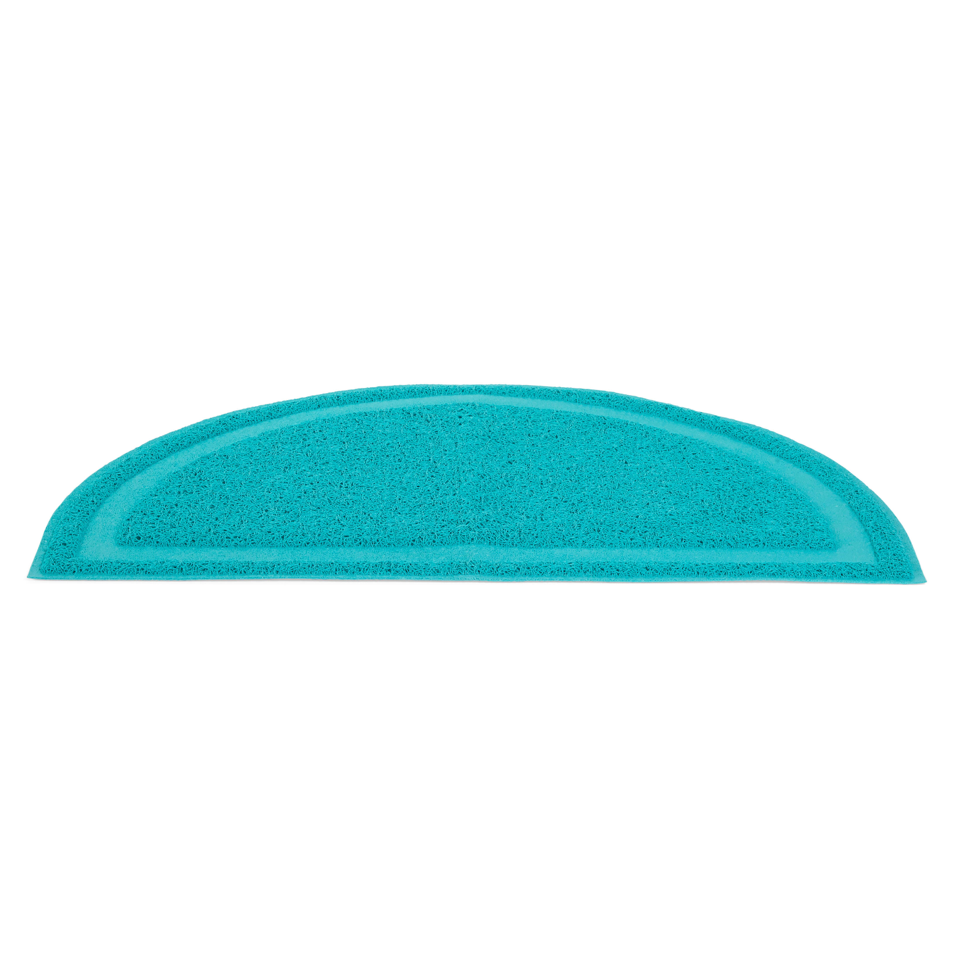 So Phresh Blue Half-Moon Cat Litter Trapper Mat， 23.5