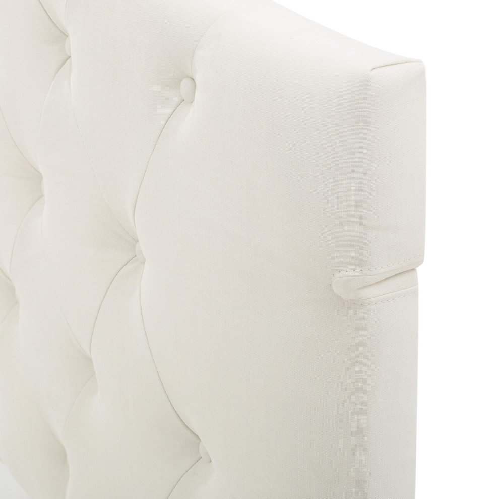 GDF Studio Marina Fabric Queen/Full Tufted Headboard   Transitional   Headboards   by GDFStudio  Houzz