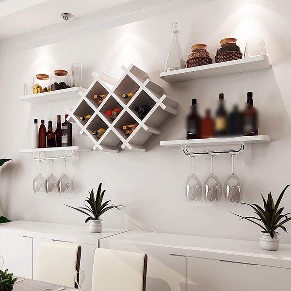 Wine Holder Rack Wall Mounted Wine Bottle Display Rack