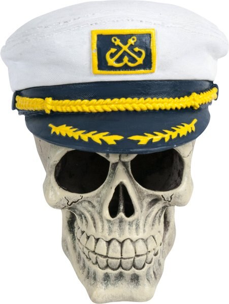 Penn-Plax Captain Skull Aquarium Ornament