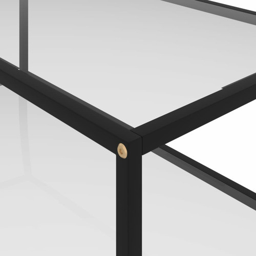 vidaXL Coffee Table End Table Living Room Sofa Table Black Tempered Glass   Transitional   Coffee Tables   by vidaXL LLC  Houzz