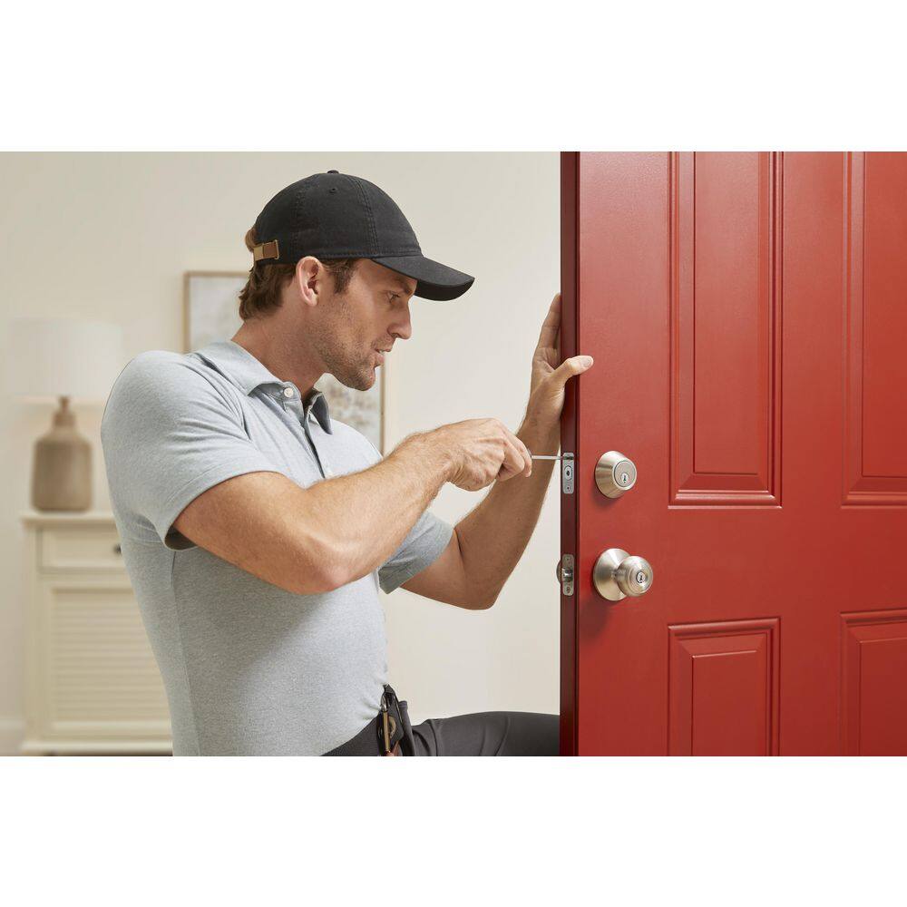 Defiant Hartford Satin Nickel Combo Pack with Double Cylinder Deadbolt 32BGX2D2B