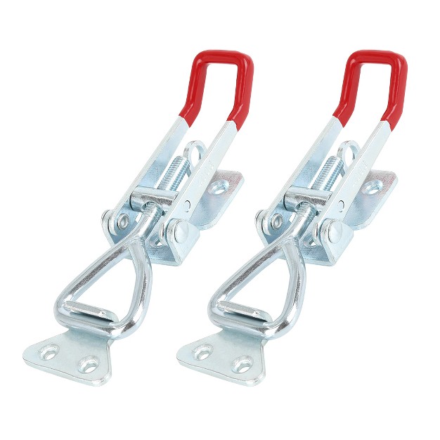 Unique Bargains Car Adjustable Handle Toggle Clamp Latch Lock Hasp With Hole 300kg 660lbs 2pcs