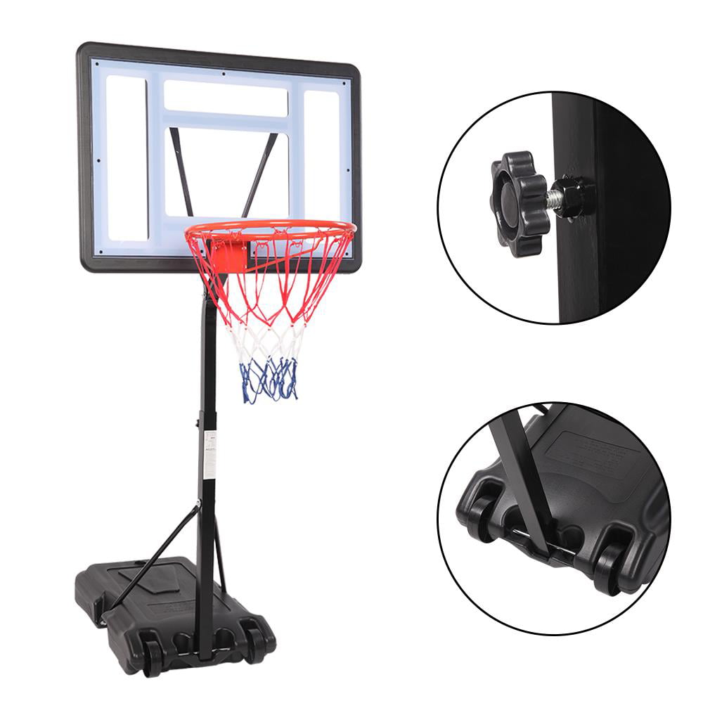 Zimtown Height Adjustable Portable Swimming Pool Basketball Hoop