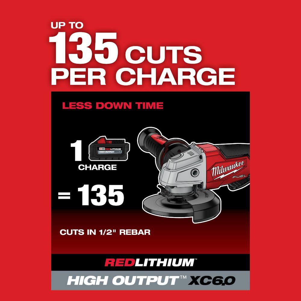 MW M18 FUEL 18V Lithium-Ion Brushless Cordless 4-12 in.5 in. Grinder with Deep Cut Bandsaw (2-Tool) 2880-22-2729-20