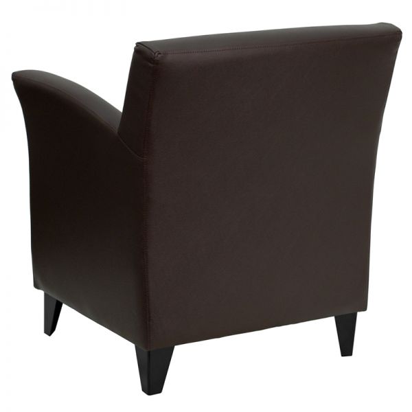 Flash Furniture Roman Series Brown Leather Reception Chair