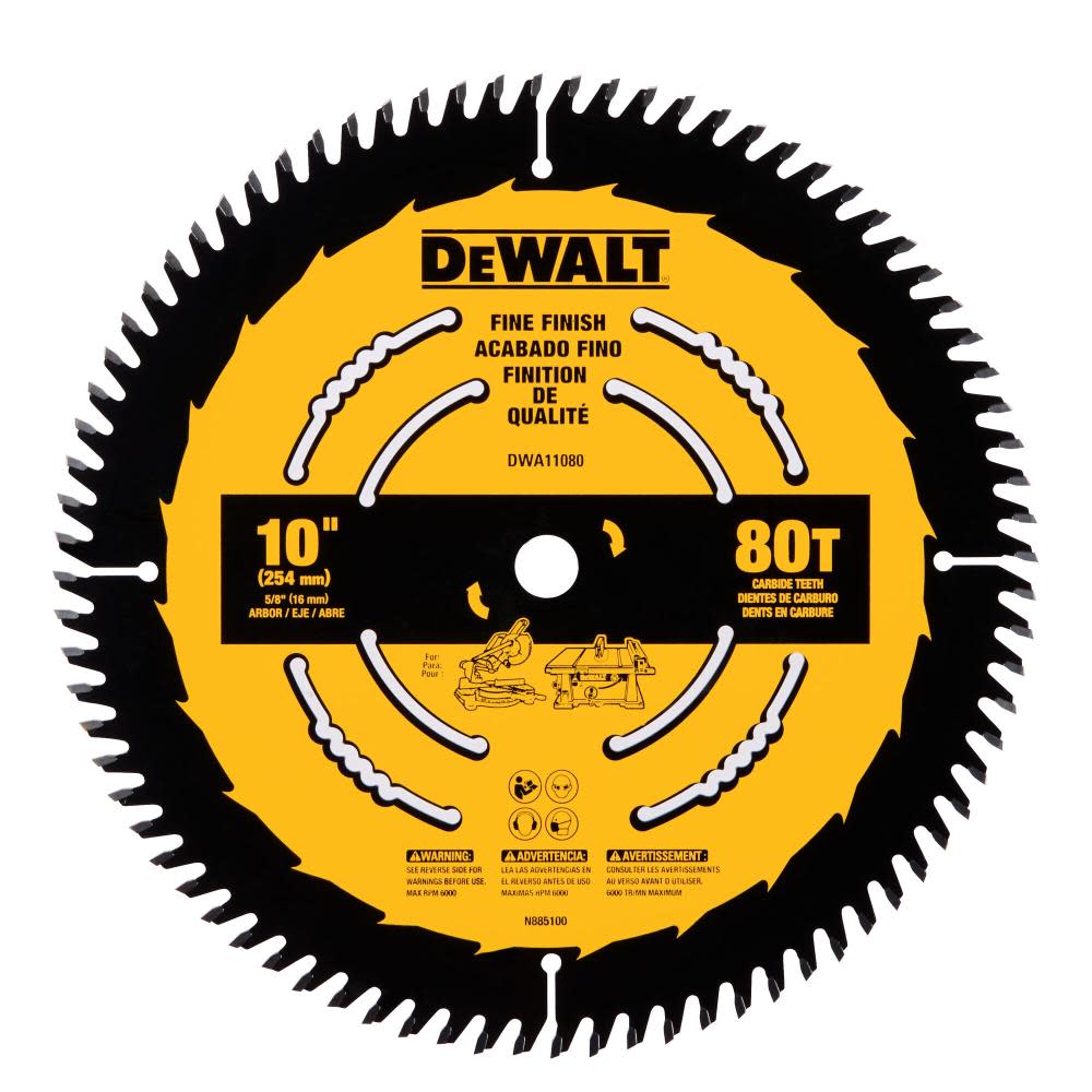 DEWALT Circular Saw Blade 10 80T