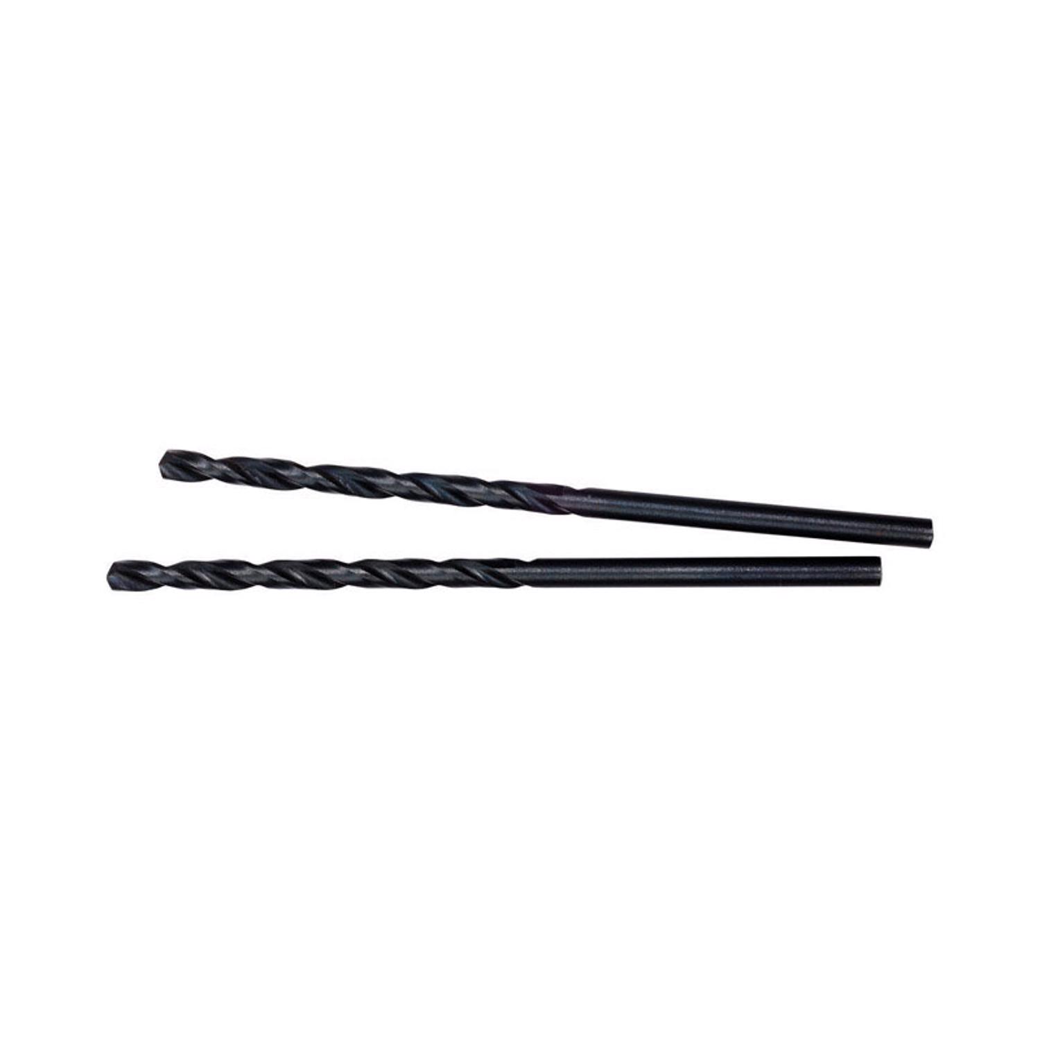 MW Thunderbolt 7/64 in. X 2-5/8 in. L Black Oxide Drill Bit 2 pk