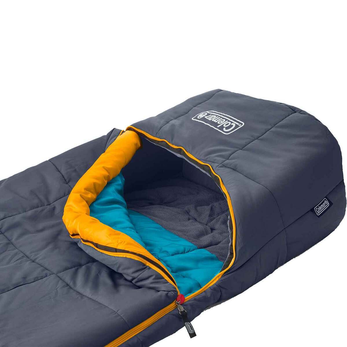 Coleman Big Bay Big  Tall 20 Degree Long Semi Rectangular Sleeping Bag  Blunt