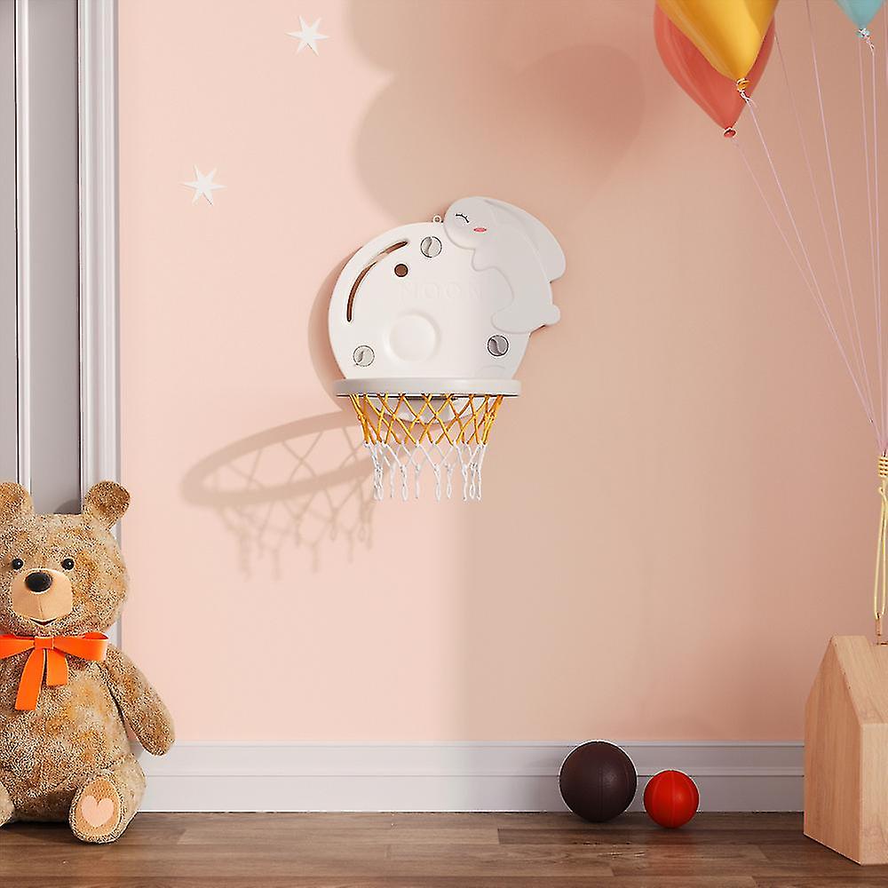 Livingandhome Kids Sport Toy Basketball Hoop Mounted Mini Basketball And Hoop For Kids Toddler