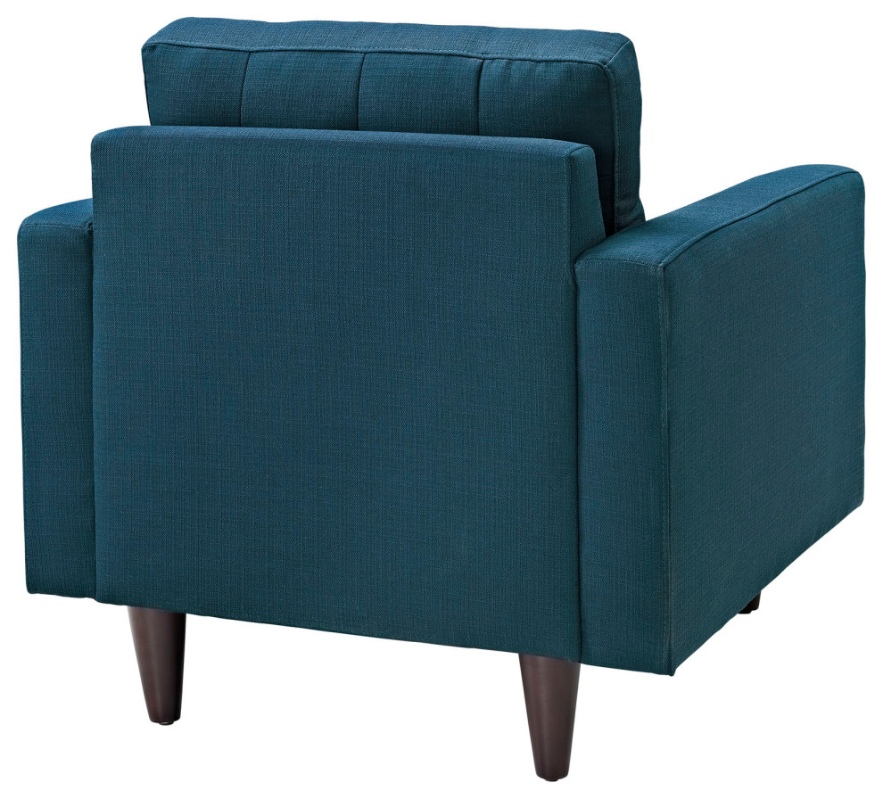 Empress Upholstered Fabric Armchair   Midcentury   Armchairs And Accent Chairs   by Simple Relax  Houzz