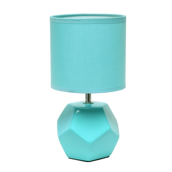 Simple Designs Round Prism Mini Table Lamp