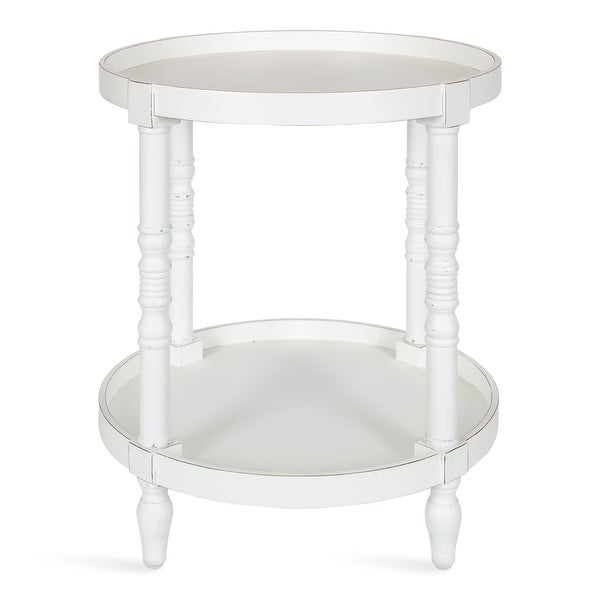 Kate and Laurel Bellport Round Wood Side Table - 20x20x24