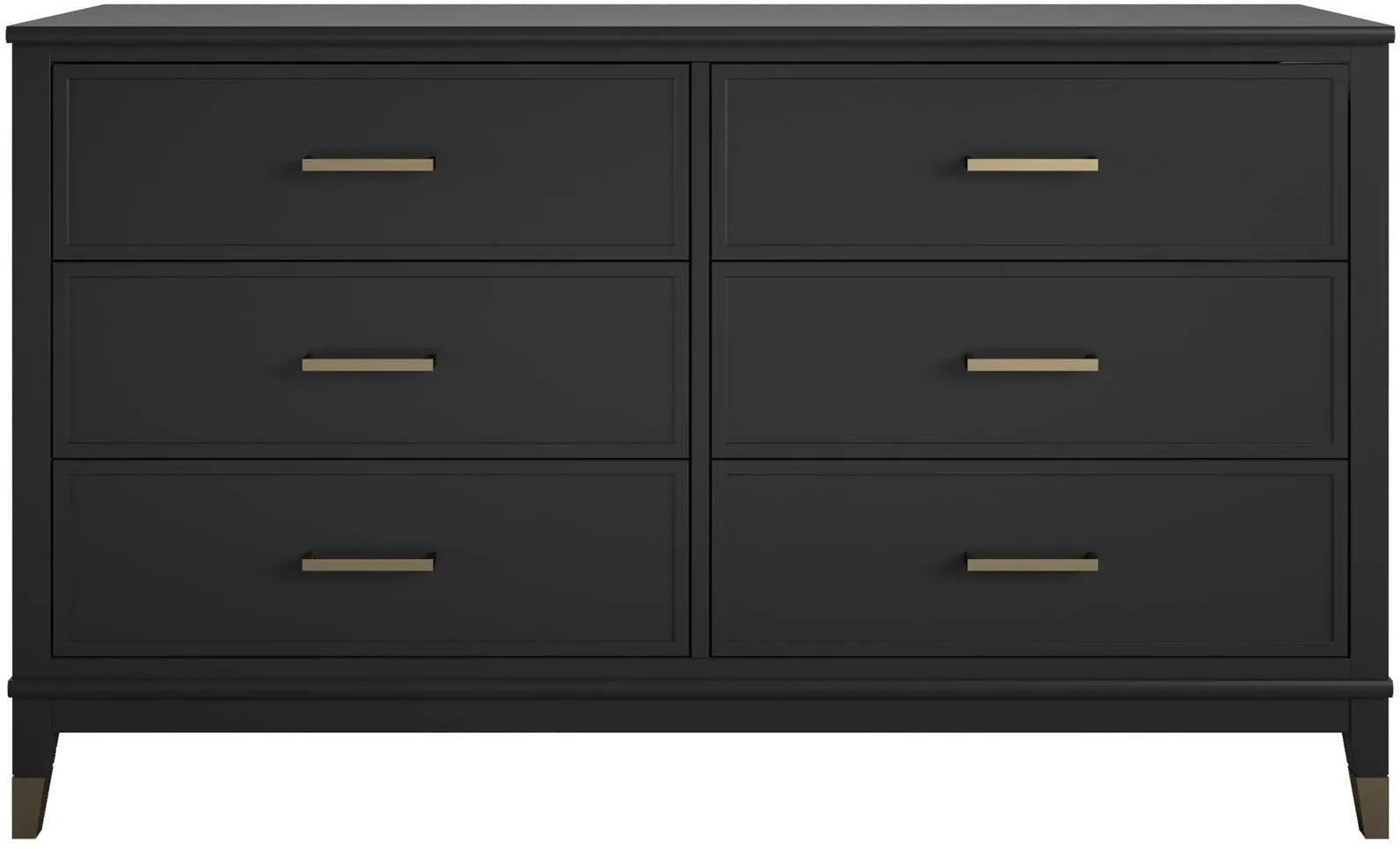 Westerleigh Black 6 Drawer Dresser