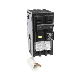 Square D Homeline 25 Amp 2-Pole GFCI Circuit Breaker HOM225GFIC