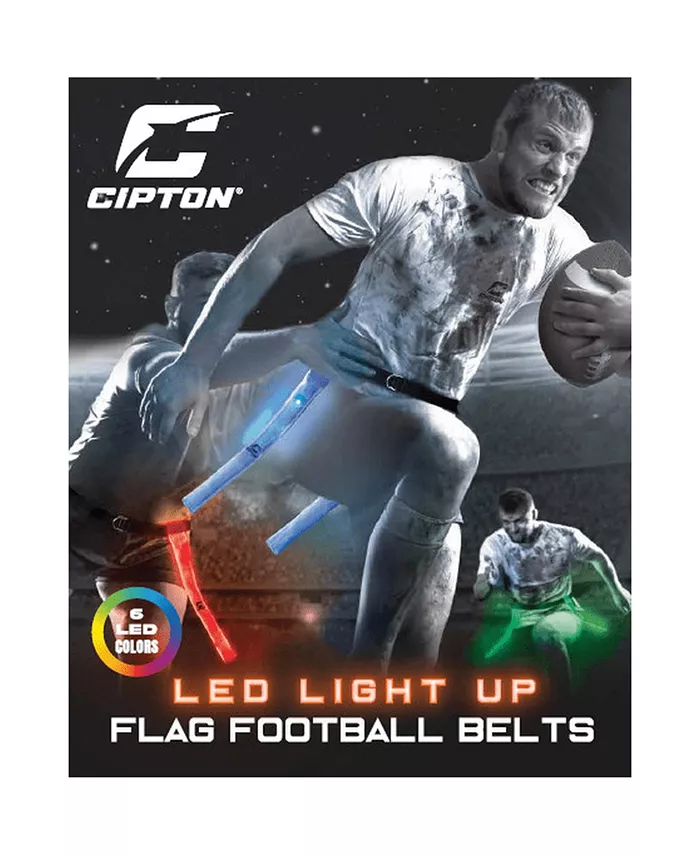 Cipton Sports Adjustable LED Light-Up Day and Night Flag Football Belts Set