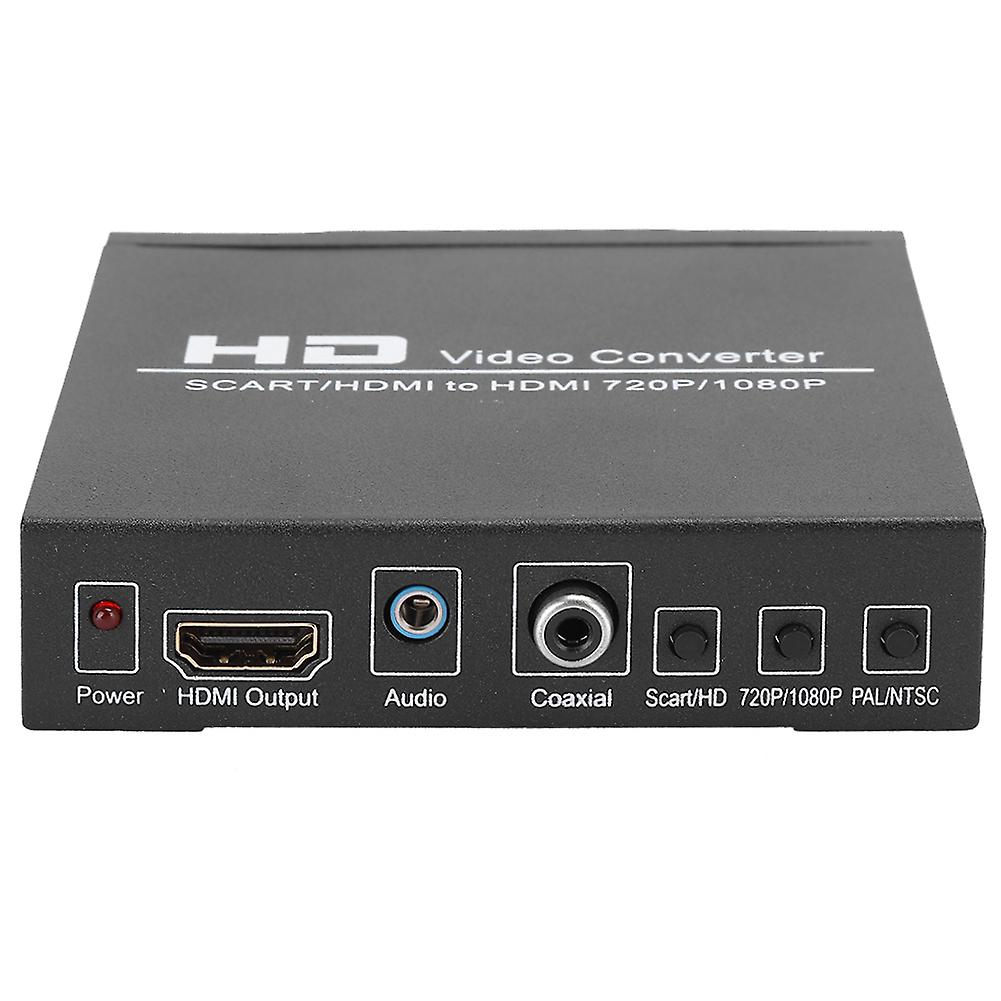 Iron Shell Low Power Consumption Digitalization Chip Processing Scart/hd To Hd Converter Portable Adapterus Plug