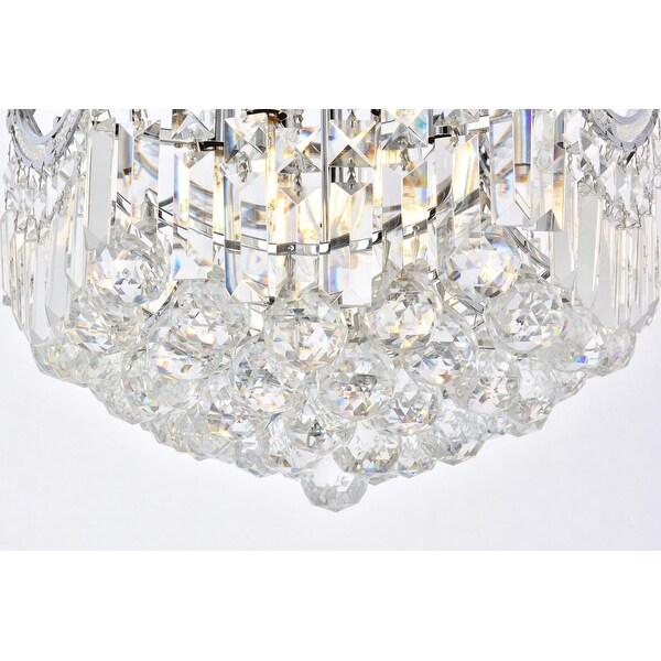 Elegant Lighting V8949F16/RC Corona 6 Light 16 Wide Semi-Flush Bowl