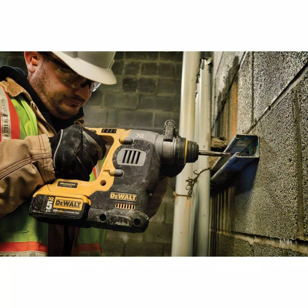 DEWALT 20-Volt MAX XR Cordless Brushless 1 in. SDS Plus L-Shape Rotary Hammer (Tool-Only) and#8211; XDC Depot