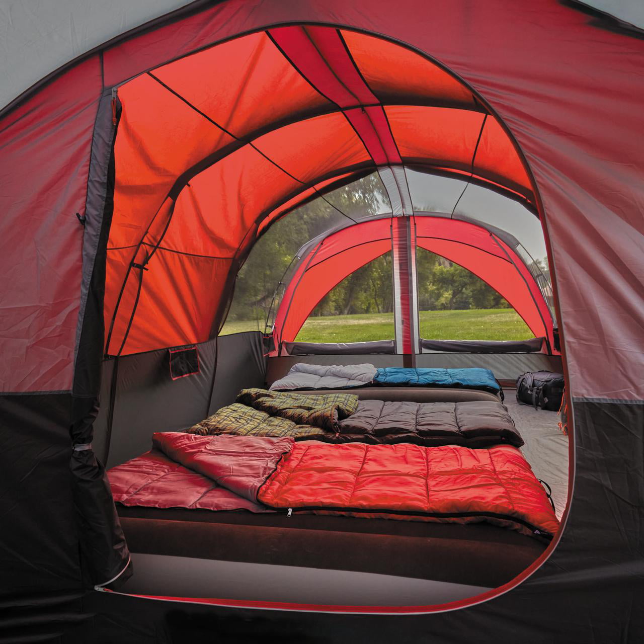 Ozark Trail 10-Person Tunnel Tent, with Vestibule for Gear Storage