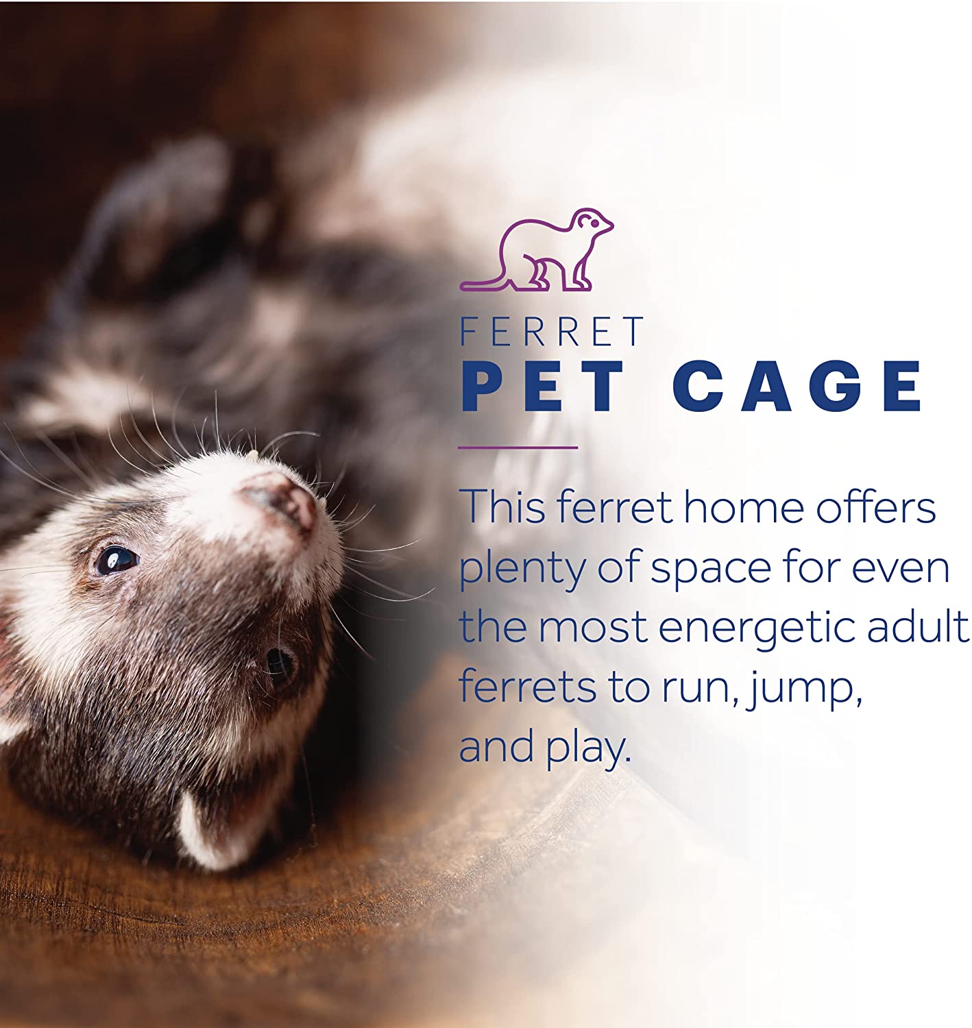 Prevue Hendryx Black Feisty Ferret Cage， Black Hammertone