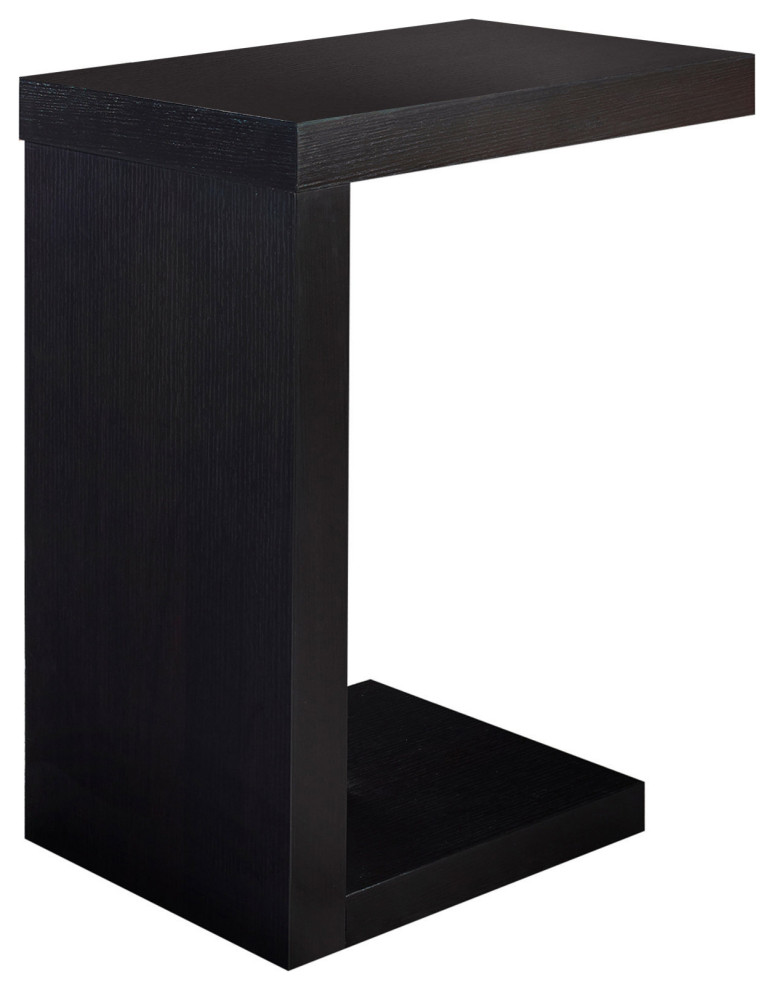 HomeRoots 11.5 quotx 18 quotx 24 quotCappuccino Hollow Core Particle Board Accent Table   Transitional   Side Tables And End Tables   by UStradeENT LLC  Houzz