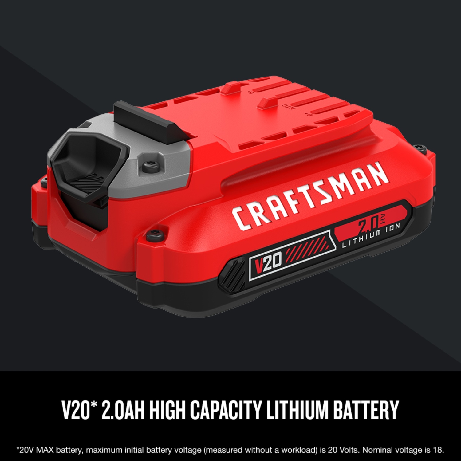 Craftsman V20 CMCB202-2 20 V 2 Ah Lithium-Ion Battery Pack 2 pc