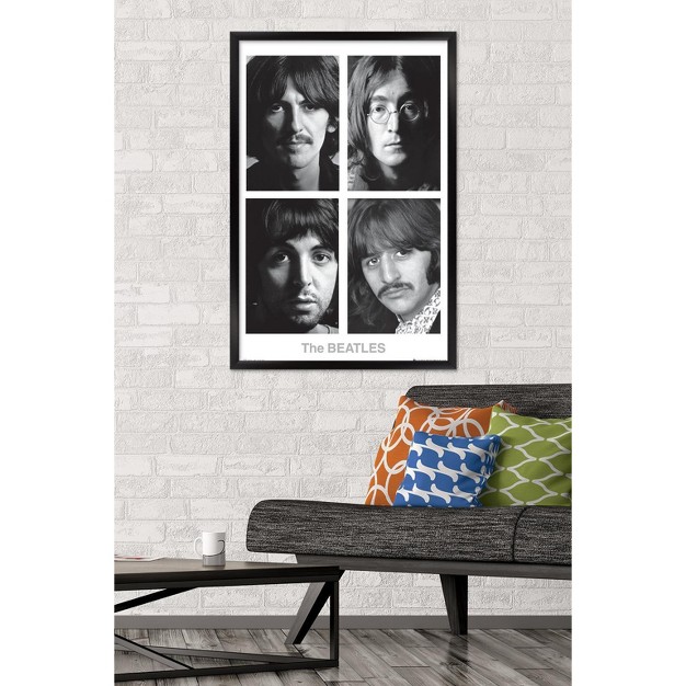 Trends International 24x36 The Beatles White Album Framed Wall Poster Prints