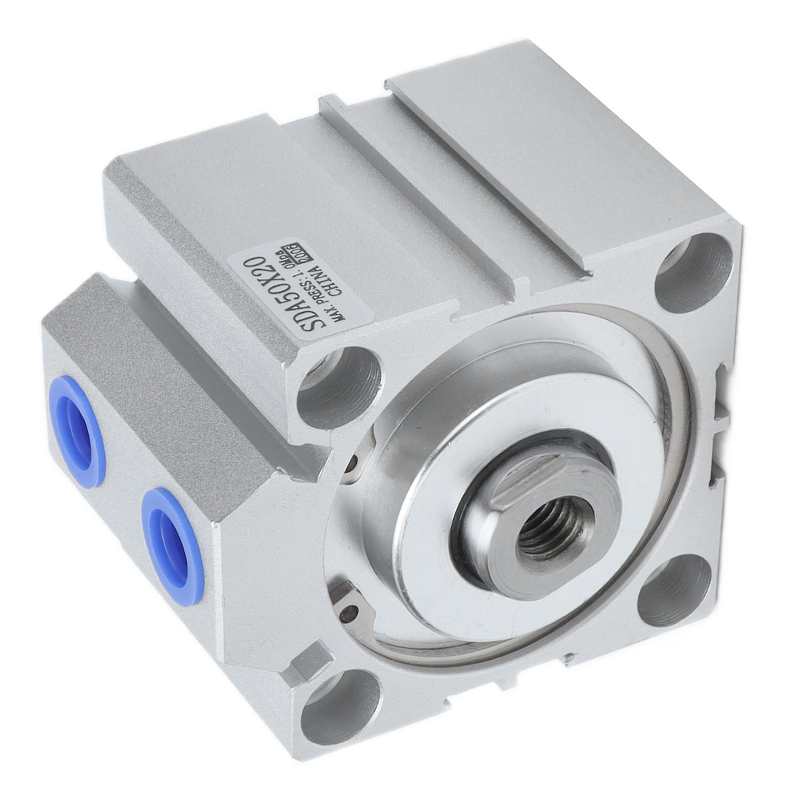 Sda50 X 20 Air Mini Cylinder Aluminum Alloy Thin Compact Air Pneumatic Cylinders For Industry