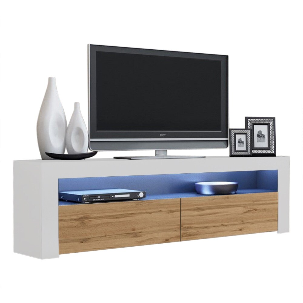 Milano Classic Modern 16 color LED 63 inch TV Stand