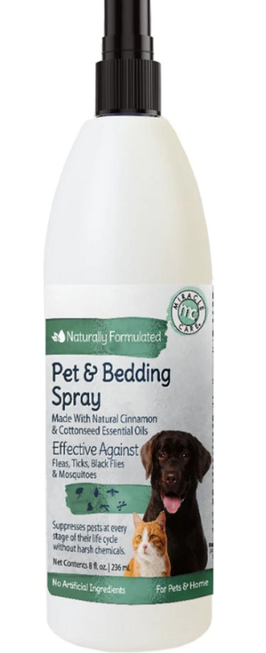 Natural Chemistry De Flea Pet and Bedding Spray For Cats 8oz Bottle