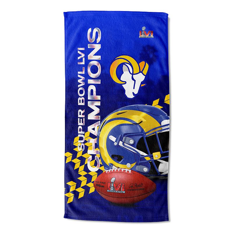 Los Angeles Rams Super Bowl LVI Champions Beach Towel